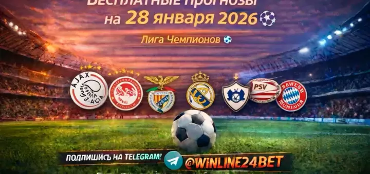 Бесплатные прогнозы на 28 января 2026 – Лига Чемпионов