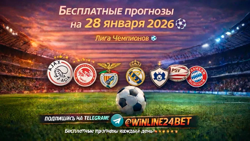 Бесплатные прогнозы на 28 января 2026 – Лига Чемпионов