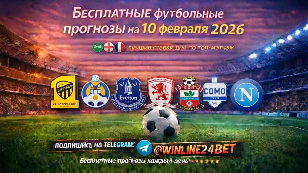 Бесплатные прогнозы на футбол на 10 февраля 2026 года