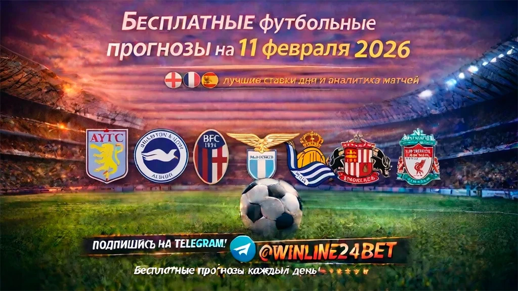 Бесплатные прогнозы на футбол на 11 февраля 2026 года