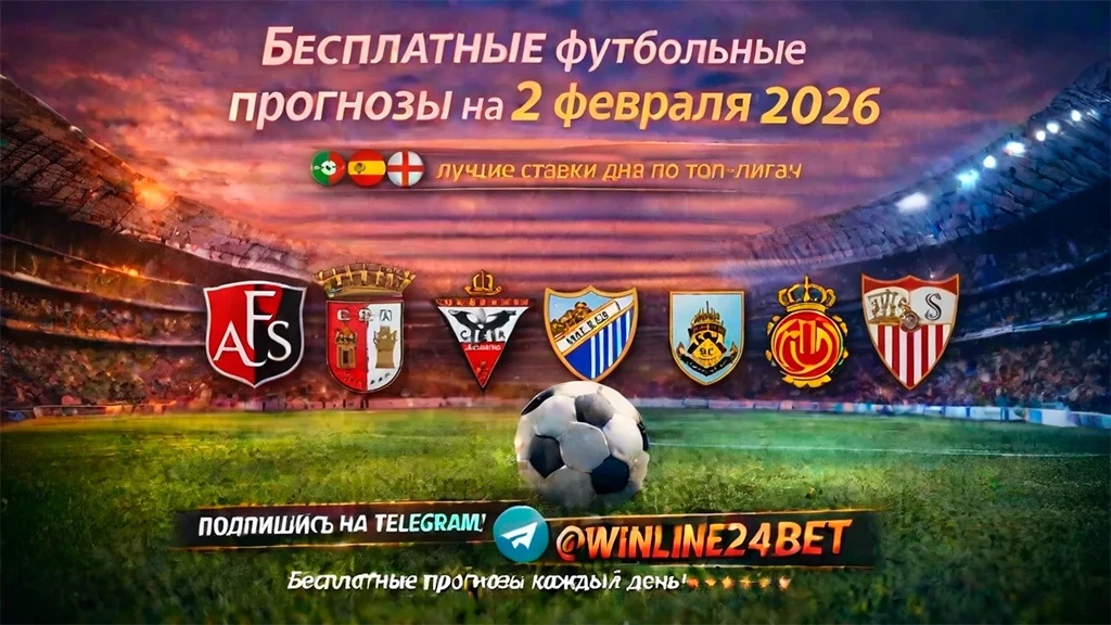 Бесплатные футбольные прогнозы на 2 февраля 2026 года